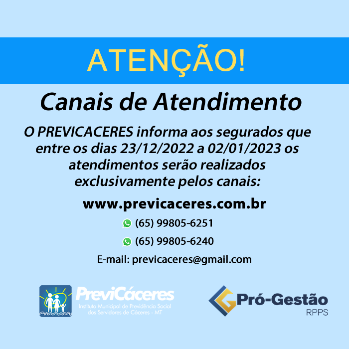 Canais de Atendimento